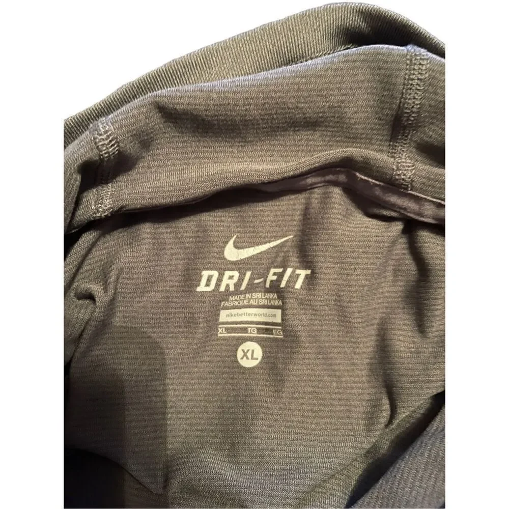 Nike Womens Grey Steelers Dri-Fit Raglan Sleeve Hooded Sweatshirt Size XL
